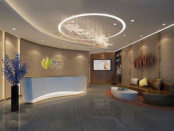 200平米美容院装修效果图-恩妮