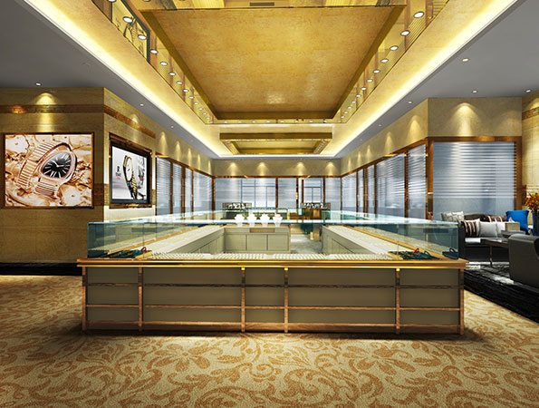 255㎡现代奢华金饰店装修设计 | 爱福欧