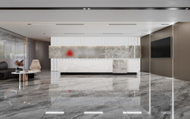 600平米电梯公司深圳罗湖金田大厦写字楼办公室翻新装修设计