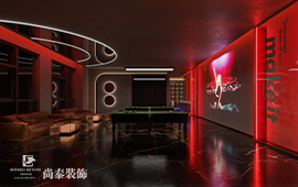 惠州100平米复古牛仔风小酒馆装修设计案例