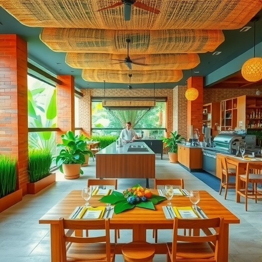 300平米椰子鸡餐厅餐饮店装修实景案例 | 润清园(图1)