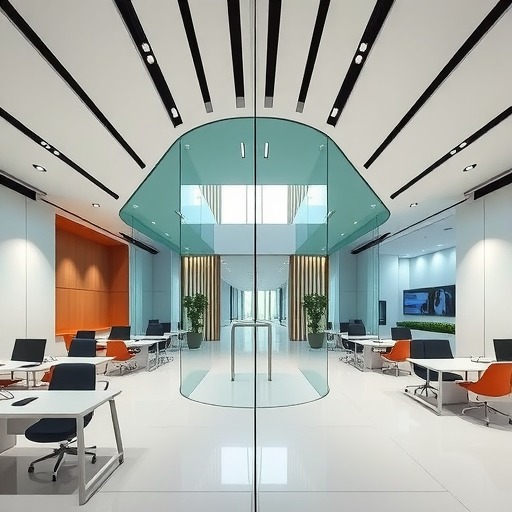 深圳写字楼办公室设计-380平米智能科技公司 | 甲壳虫智能(图1)