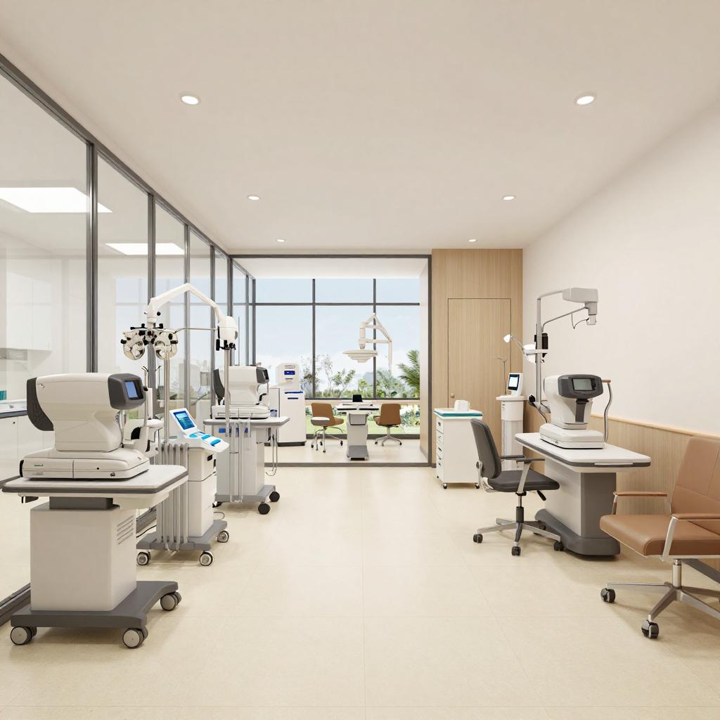 深圳1000平米眼科门诊店面装修设计 | 友华普惠眼科(图1)