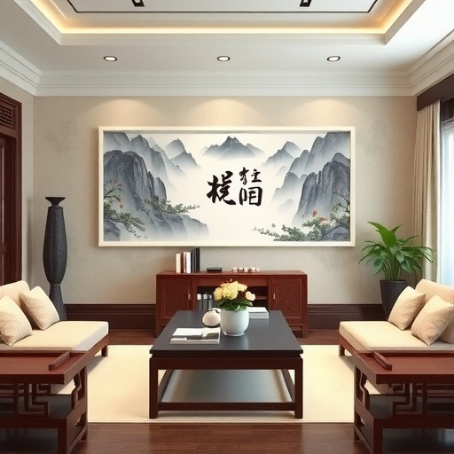 新中式客厅设计|把江南水墨画搬进家(图2) 新中式客厅设计|把江南水墨画搬进家(图2)