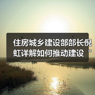 住房城乡建设部部长倪虹详解如何推动建设“好房子”（图1）