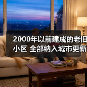 2000年以前建成的老旧小区 全部纳入城市更新改造范围（图1）