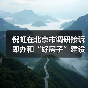 倪虹在北京市调研接诉即办和“好房子”建设工作(图3) 倪虹在北京市调研接诉即办和“好房子”建设工作(图3)