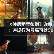 《住房租赁条例》详解:违规行为最高可处50万元罚款(图2) 《住房租赁条例》详解:违规行为最高可处50万元罚款(图2)