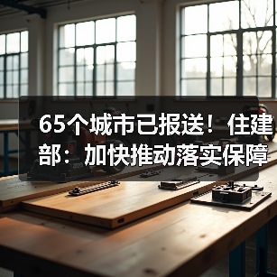 65个城市已报送！住建部：加快推动落实保障房相关政策！（图1）