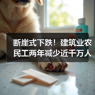 断崖式下跌！建筑业农民工两年减少近千万人（图1）