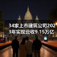 34家上市建筑公司2023年实现营收9.15万亿元(图4) 34家上市建筑公司2023年实现营收9.15万亿元(图4)