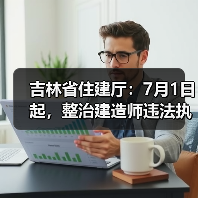 吉林省住建厅：7月1日起，整治建造师违法执业（图4）