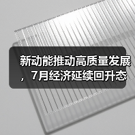 新动能推动高质量发展，7月经济延续回升态势（图1）
