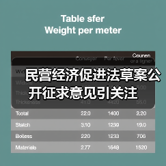 民营经济促进法草案公开征求意见引关注