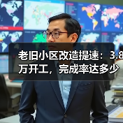 老旧小区改造提速：3.8万开工，完成率达多少？（图1）