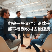 中央一号文件：退休干部不得到农村占地建房（图3）