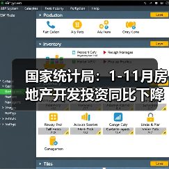 国家统计局：1-11月房地产开发投资同比下降9.4%（图4）