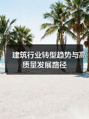 建筑行业转型趋势与高质量发展路径（图3）